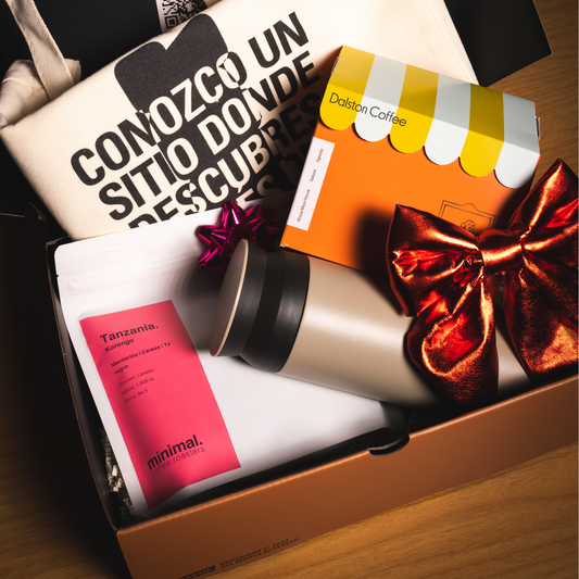 PACK REGALO - DAILY BOOST: 2 cafés + tote bag + termo